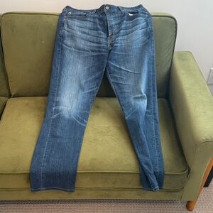 Ag Adriano Goldschmied Men's Dark Blue Straight Jeans